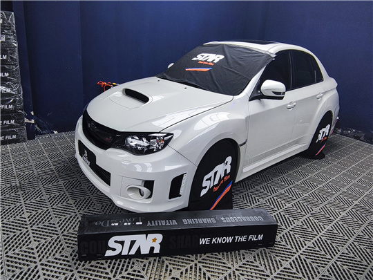 斯巴魯WRXSTI-S80X隱形車衣施工案例